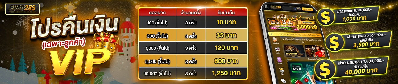 บาคาร่า คาสิโน สล็อตออนไลน์ 🎁โปรคืนเงิน VIP💵